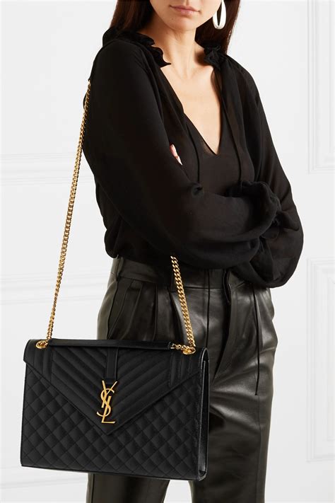 ysl black envelope purse|ysl envelope shoulder bag.